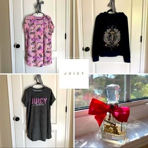 Bundle of Juicy Couture items | Tracksuit + Nightgowns + Fragrance | Size: L
